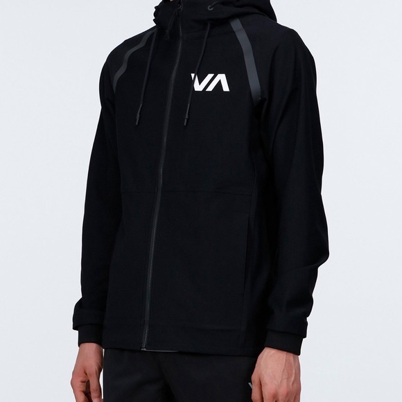 RVCA Grappler Black Jacket Mens Small NWT - Picture 2 of 11
